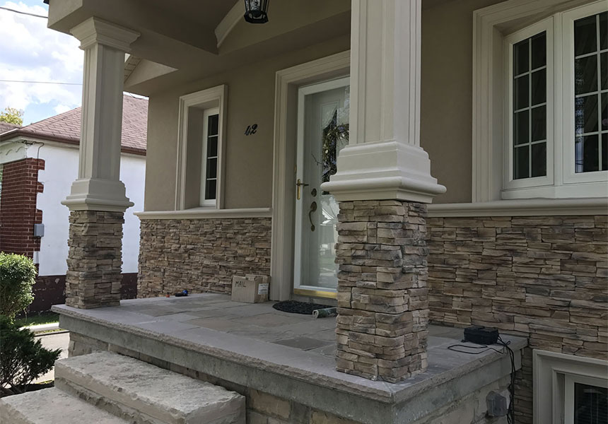 Stucco & Stone Facing